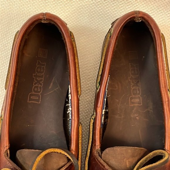 Dexter Brown Leather Loafer Slip Ons Size 7.5 Made in USA - Picture 9 of 12
